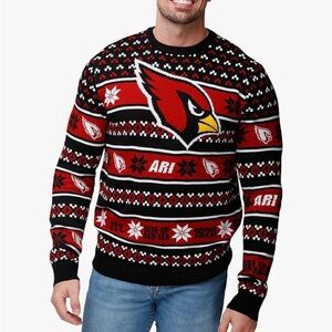 Arizona Cardinals Ugly Christmas Sweater NEW XL FOCO NFL Red Medium Small XXL